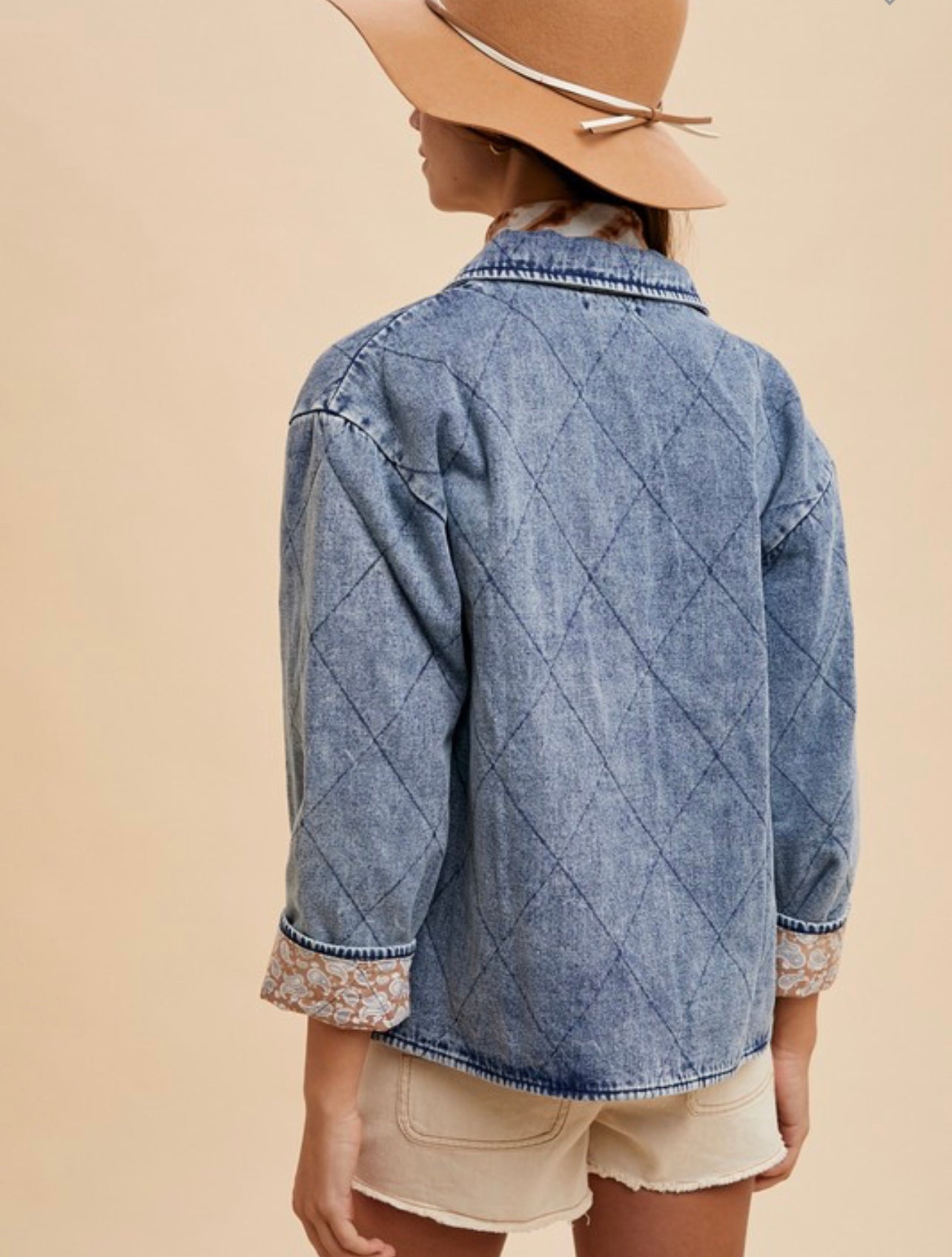 Ready for Change Quilted Denim Shacket