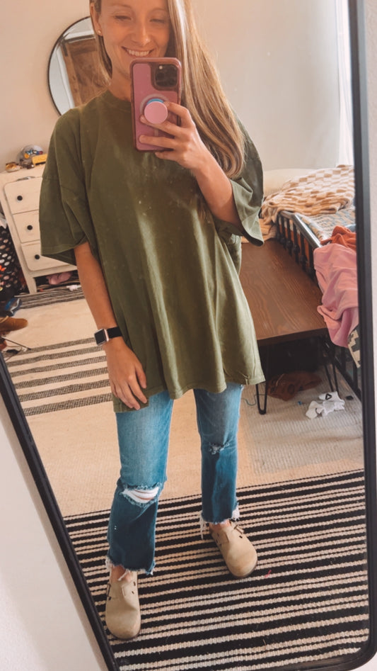 Moss Basic Life Oversized Fit Tee