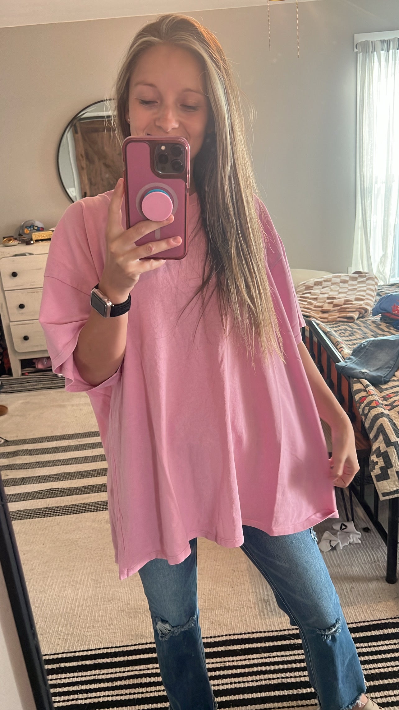 Bubblegum Basic Life Oversized Fit Tee